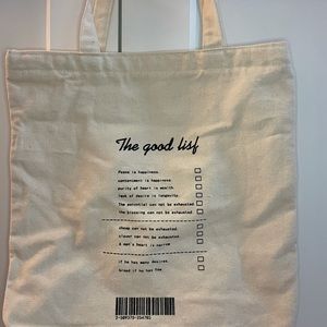 The good list - canvas tote bag